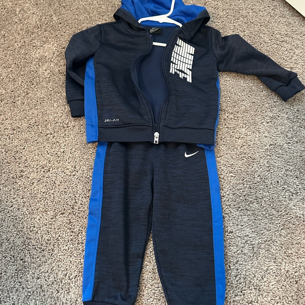 Nike Navy and Blue Tracksuit